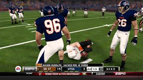 Ncaa Football Utsa Dynasty Week Vs Okla St Youtube