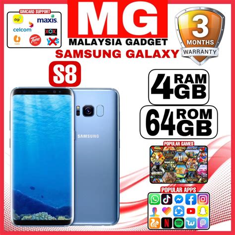 Samsung Galaxy S8 (SNAPDRAGON 835) (Original Secondhand)(SME, Import ...