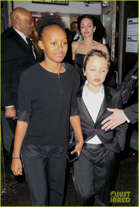 Angelina Jolie & Her Kids Get Dressed Up for Black Tie Event!: Photo ...