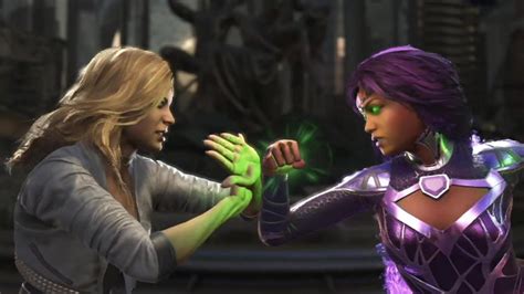 Injustice 2 Black Canary Vs Starfire All Intro Outros Clash