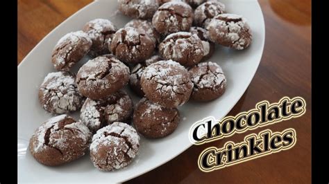 Chocolate Crinkles Popraskan Okol Dov Su Ienky Recept Youtube