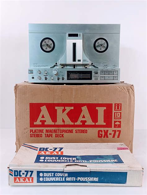 AKAI GX 77 Reel To Reel Tape Deck Box Dust Cover Partially Reverb