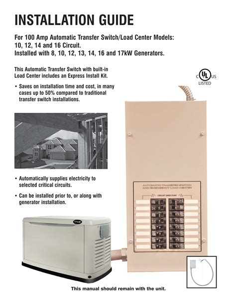 Generac 16 Kw 0060631 Standby Generator Manual Manualzz