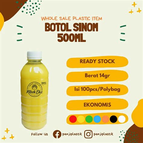 Jual 100pcs Botol Plastik Sinom 500 ML Indonesia Shopee Indonesia