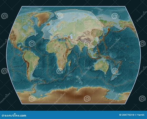 Eurasian Tectonic Plate. Wiki. Times. Volcanoes and Boundaries Stock ...