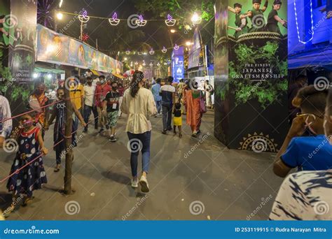 Kolkata Bengala Occidental India 12 De Octubre De 2021 Bagbazar Durga Puja Patrimonio Cultural