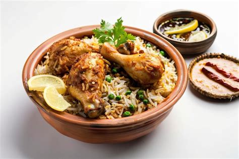 Premium Photo | Kerala style Chicken Biriyani with Jeera Rice and Spices