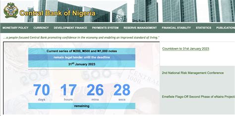 Naira Redesign Cbn Sets Countdown Clock On Its Website Thecable