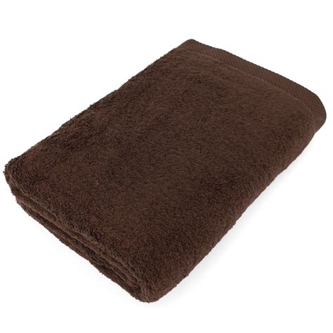 Drap De Bain X Cm Coton Uni Pure Marron Linnea Linge De Maison Et