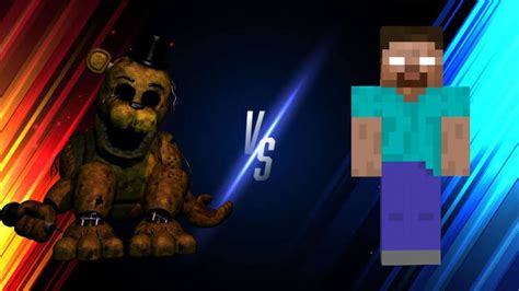 Golden Freddy Vs Herobrine Youtube