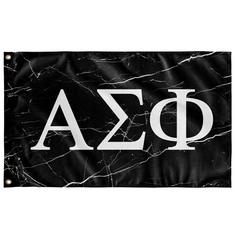 Alpha Sigma Phi Black Marble Flag Designergreek2