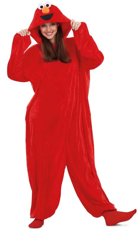 Disfraz De Elmo Pijama Barrio Sésamo Para Adulto Comprar