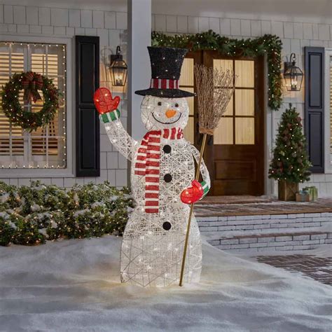 Home Accents Holiday 23rt01223112 6 Ft Warm White Led Snowman With