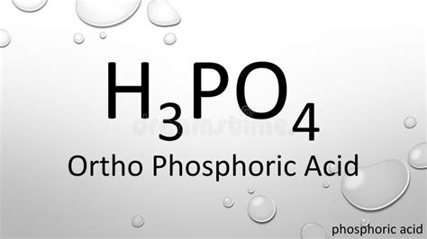 Phosphoric Acid Orthophosphoric Acid H2po4 Molecule It Is A Mineral