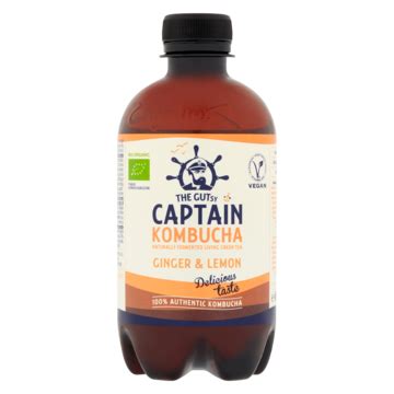 The Gutsy Captain Kombucha Ginger Lemon 400ml Bestellen Jumbo