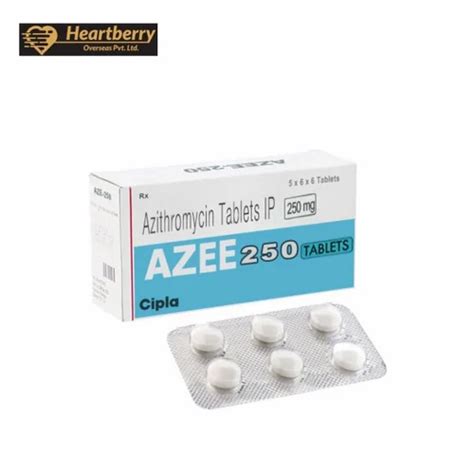 AZEE 250 MG TABLET AZITHROMYCIN Packaging Size 10X6 At Rs 109