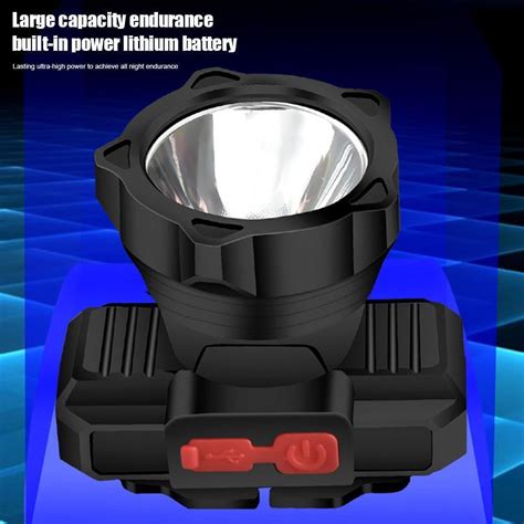 Mah Portable Fishing Led Headlight Usb Rechargeable Waterproof