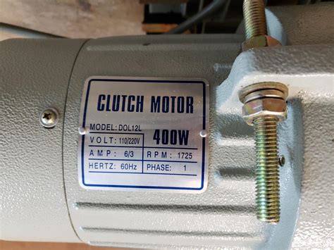 Dol12l 400w 1725 Rpm 110220 Volt Clutch Motor For Industrial Sewing