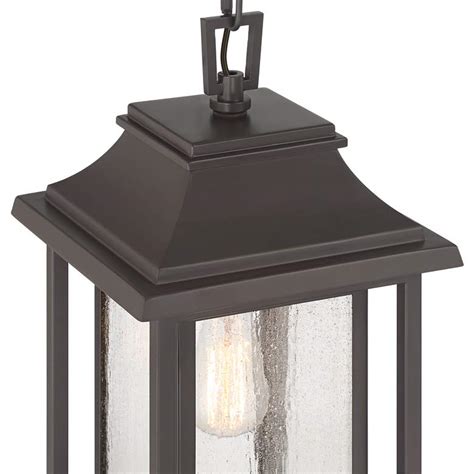 Cecile 19 1 4 Bronze Box Lantern Outdoor Hanging Light 3745d Lamps Plus