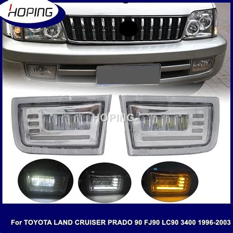 Hoping 1 Pair Led Front Fog Light For Toyota Land Cruiser Prado 90