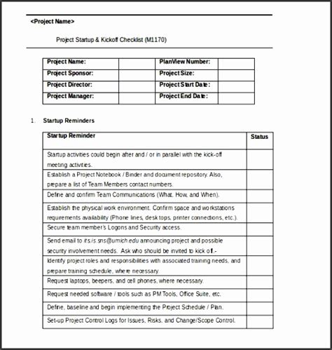 6 Process Checklist Template Sampletemplatess Sampletemplatess Riset