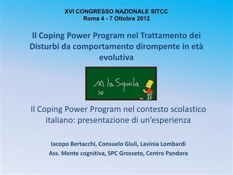 Il Coping Power Program Nel Trattamento Dei Disturbi Da Comportamento