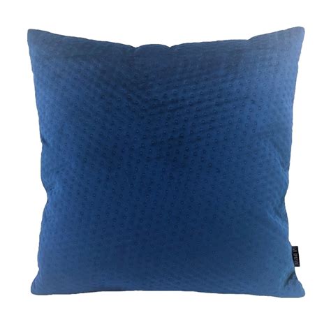 Blue Button Velvet X Cm Kussenhoes Polyester Gek Op Kussens