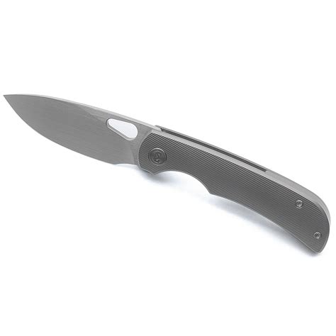 Miguron Moyarl Folding Knife Dark Grey Titanium Handle M390 Drop Point ...