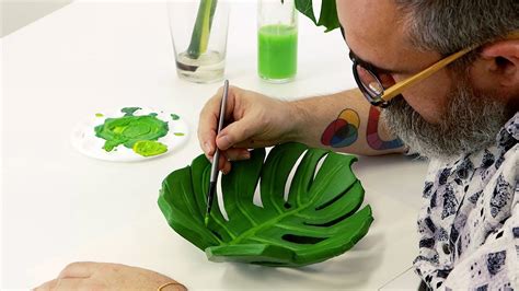 Create A Monstera Leaf Bowl With Air Dry Clay Youtube