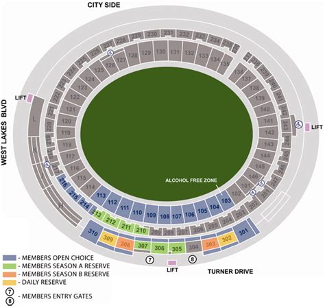 Aami Stadium Seating Plan