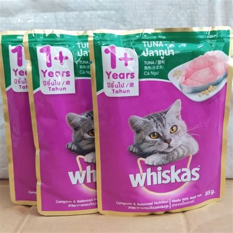 Jual 1 Box Isi 24 Whiskas Sachet Tuna Adult 85gr Wet Food Whiskas Pouch