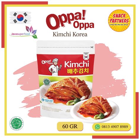 Jual OPPA OPPA Kimchi Korea 200 GR Sayur Sawi Fermentasi Makanan