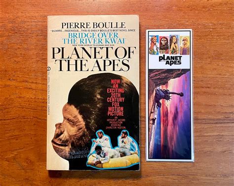 Vintage Sci Fi Book Planet Of The Apes By Pierre Boulle 1964 Movie Tie In Edition Paperback Etsy