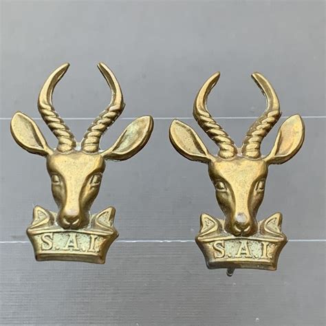 South African Army Infantry Sai 1st Issue Collar Badges Militarybadges Nl