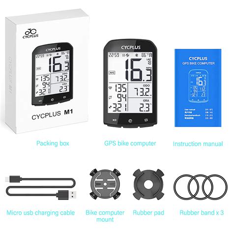 CYCPLUS M1 GPS Bike Computer Waterproof Bicycle ANT Wireless With App