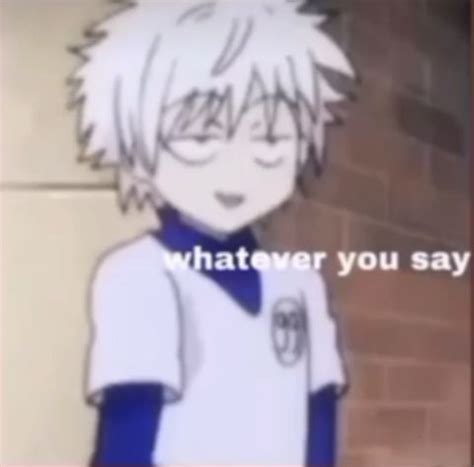 Funny Killua Zoldyck Meme Anime Memes Funny Reaction Pictures Funny