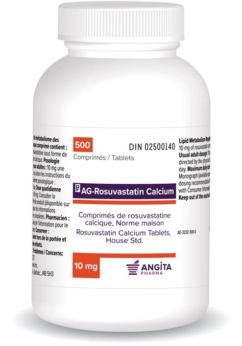 AG ROSUVASTATIN CALCIUM 10 MG Angita Pharma