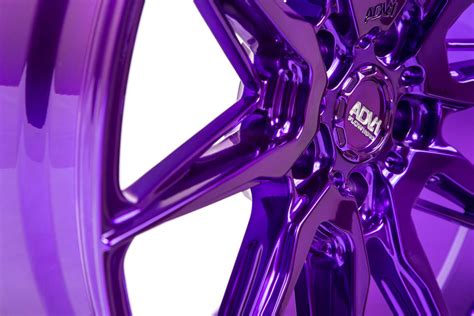 Adv50 Flowspec Wheels Custom Polished Purple Adv1 Wheels