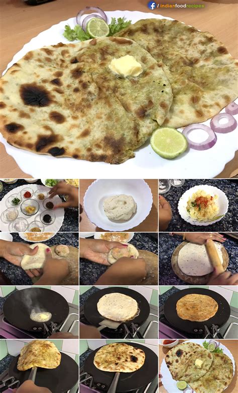 Amritsari Aloo Masala Kulcha Recipe Step By Step Pictures Indian Food