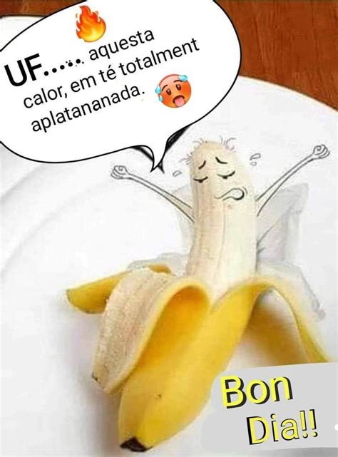 A Banana That Is Sitting On Top Of A Plate With A Speech Bubble Above It