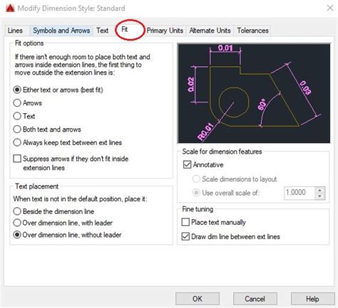 AutoCAD Annotative Dimensions Dimension Style Set Up CAD Standard