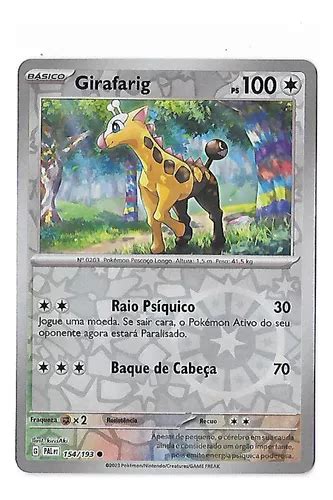 Pokemon Girafarig Reverse Foil Escarlate E Violeta Evolu Es