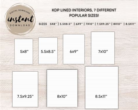 Kdp Interiors Incluye Plantilla Pdf Para Libros De Bajo Etsy