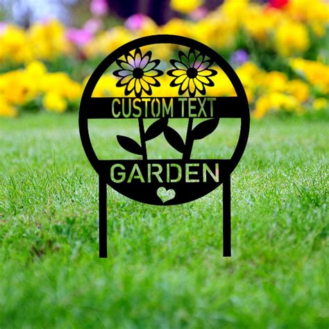 Custom Garden Stake Personalized Garden Metal Sign Moms Garden