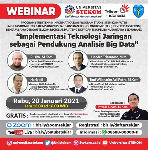 ï¿webinar Implementasi Teknologi Jaringan Sebagai Pendukung