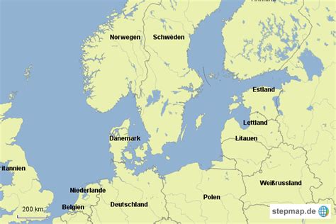 Stepmap Nord Und Ostsee Landkarte Für Deutschland