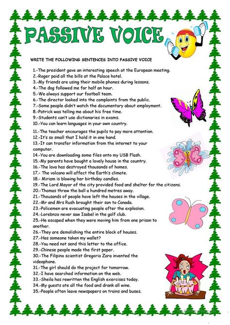 Passive Voice Worksheet Free Esl Printable Worksheets Made By Teachers English Grammar Notes