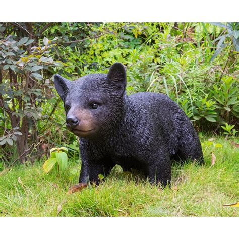 Black Bear Cub Walking Garden Statue Animal Statue Bear - Etsy