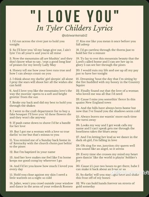 I love you in Tyler Childers Lyrics poster | Country lyrics quotes, Country music quotes, Love ...