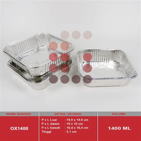 Jual Alumunium Foil Cup Ox Tutup Lasagna Macaroni Schotel